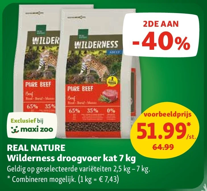REAL NATURE Wilderness droogvoer kat 7 kg