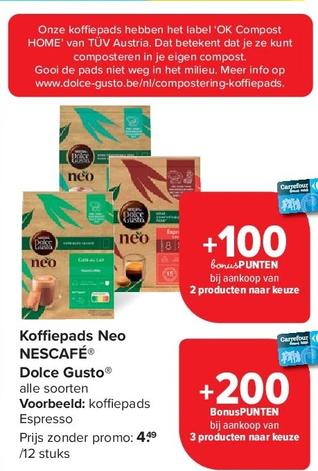Koffiepads Neo NESCAFÉ® Dolce Gusto®