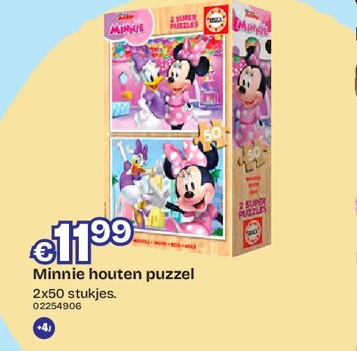 Minnie houten puzzel