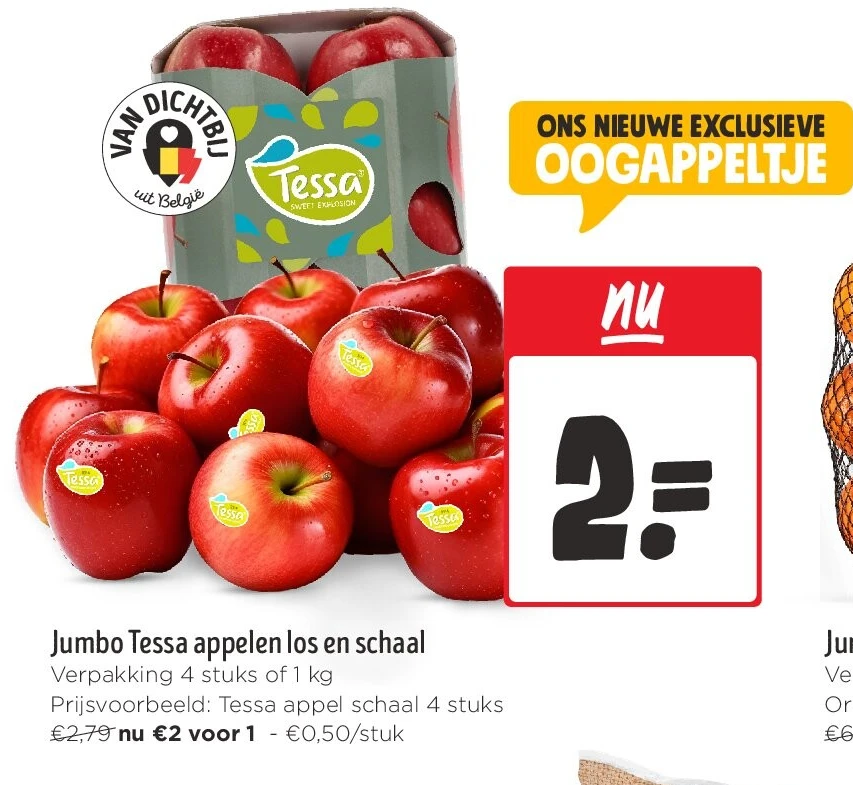 Jumbo Tessa appelen los en schaal