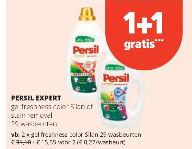 PERSIL EXPERT gel freshness color Silan 29 wasbeurten