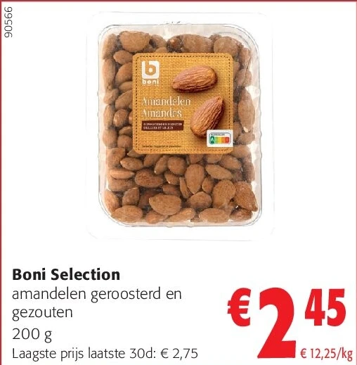 Boni Selection amandelen geroosterd en gezouten 200 g