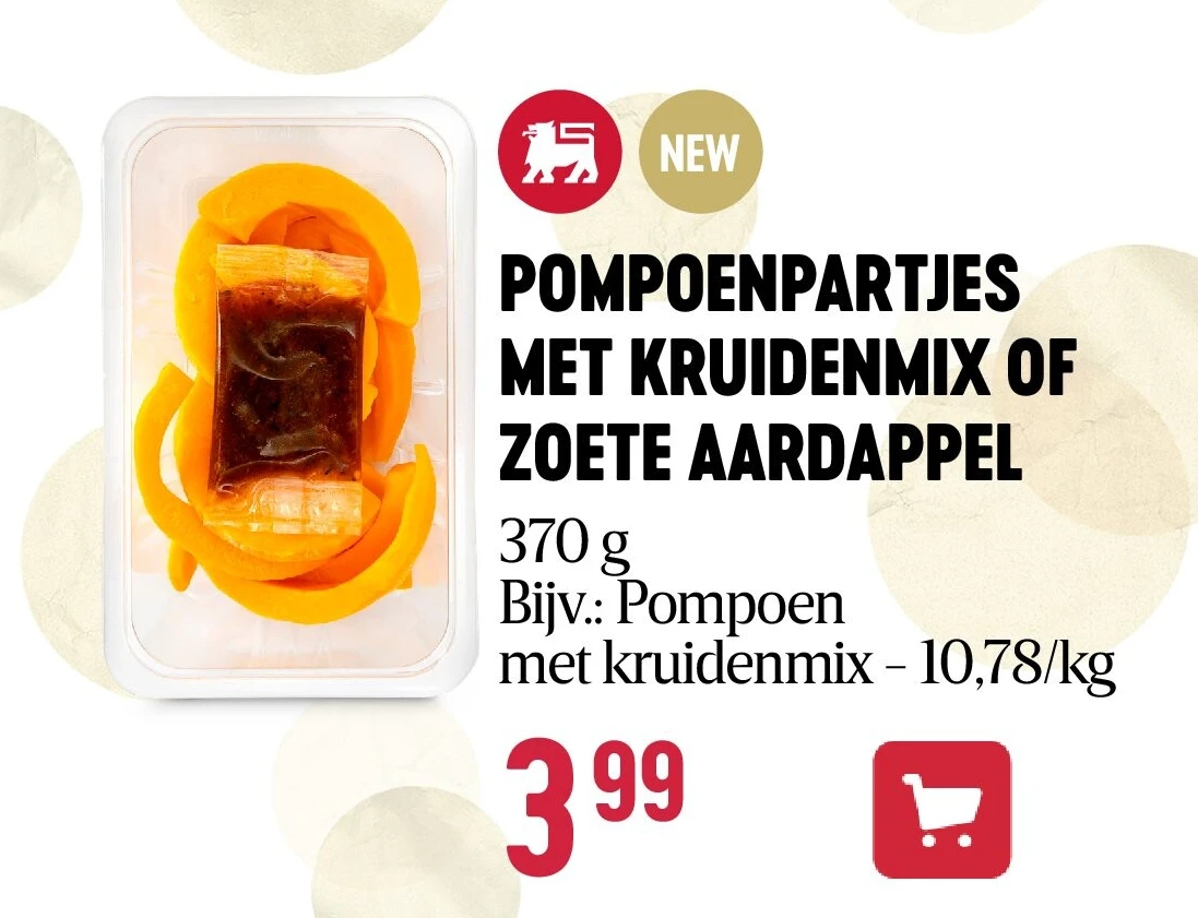 POMPOENPARTJES MET KRUIDENMIX OF ZOETE AARDAPPEL