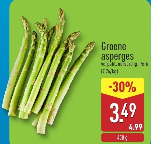 Groene asperges