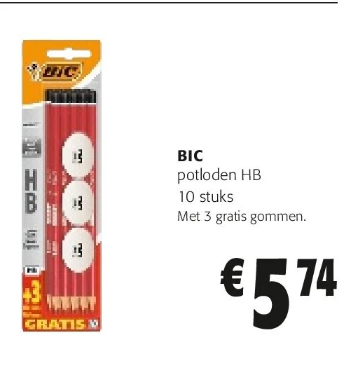 BIC potloden HB 10 stuks