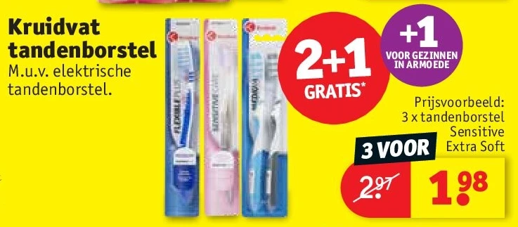 Kruidvat tandenborstel