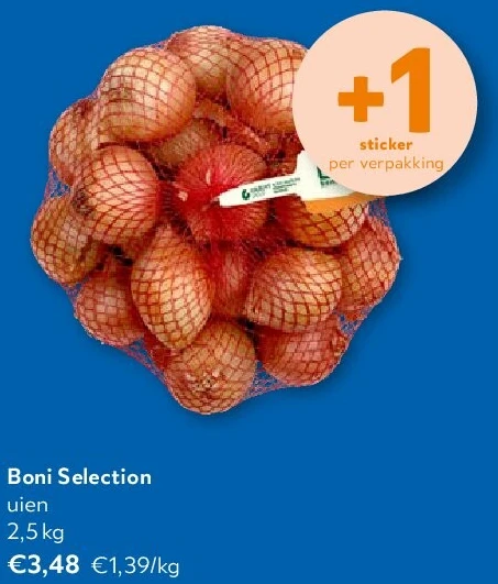Boni Selection uien 2,5 kg