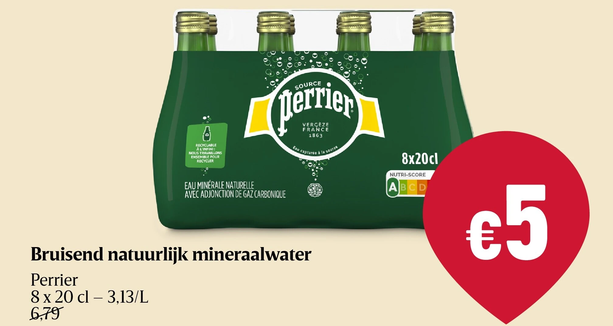 Bruisend natuurlijk mineraalwater