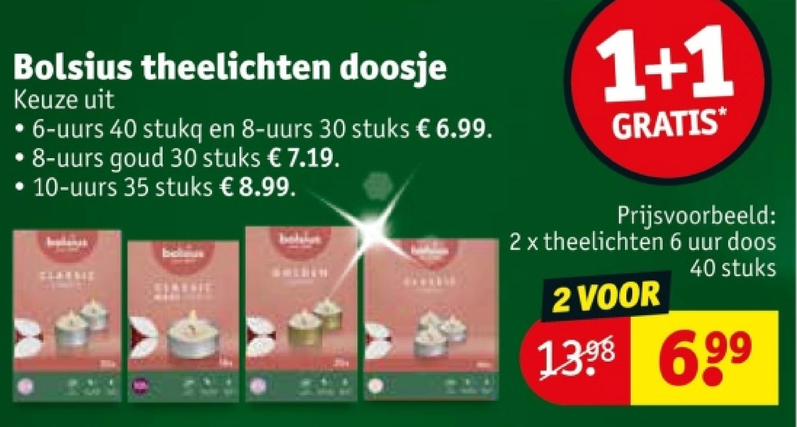 Bolsius theelichten doosje