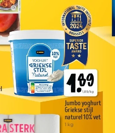 Jumbo yoghurt Griekse stijl naturel 10% vet
