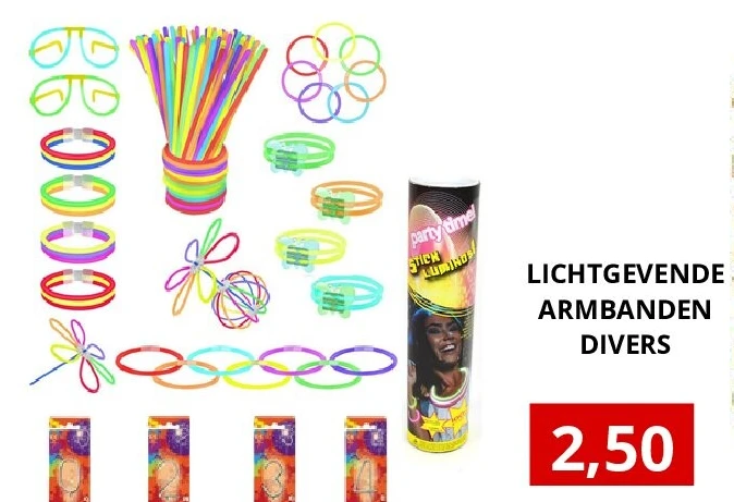 LICHTGEVENDE ARMBANDEN DIVERS