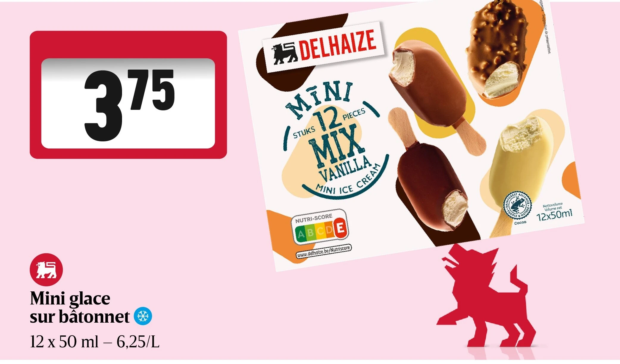 Mini glace sur bâtonnet