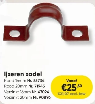 Ijzeren zadel