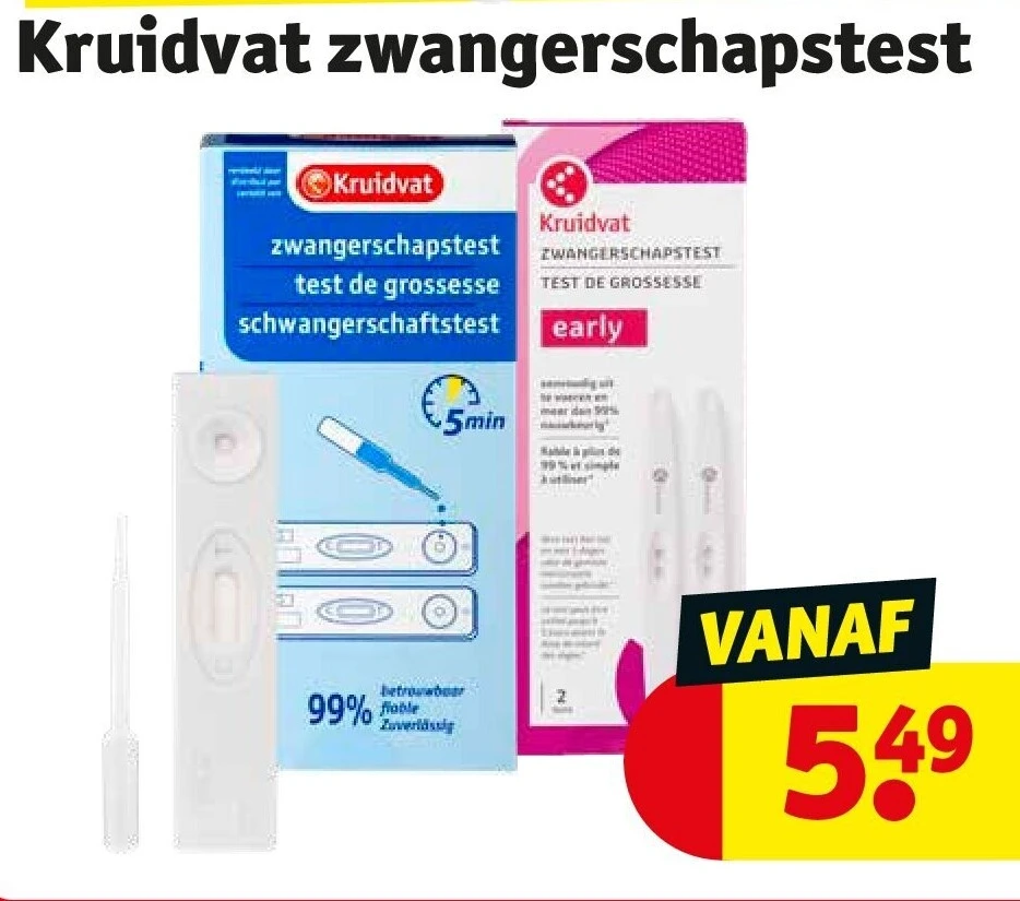 Kruidvat zwangerschapstest