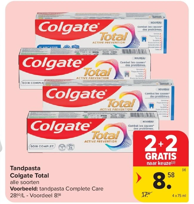 Tandpasta Colgate Total