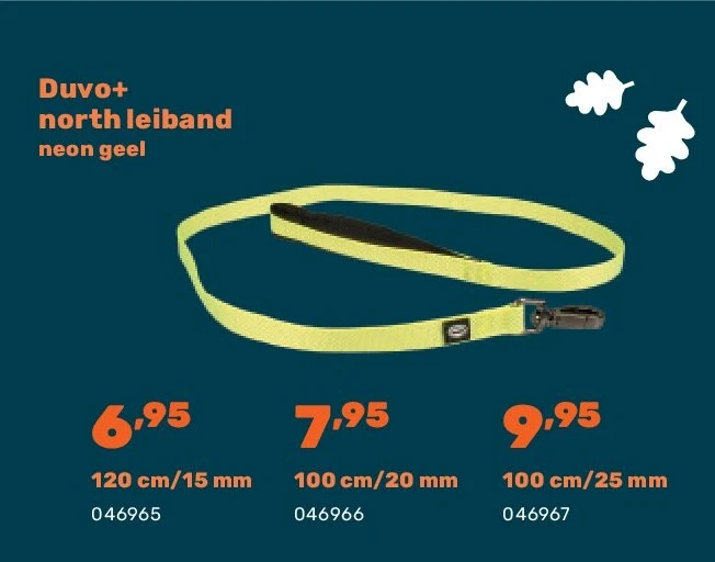 Duvo+ north leiband neon geel