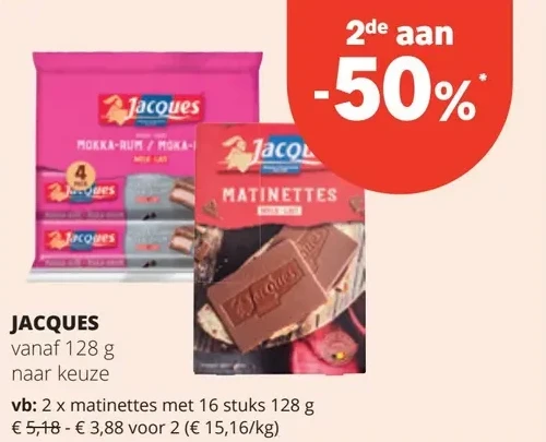 JACQUES vanaf 128 g