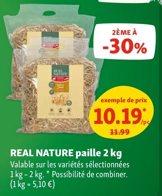 REAL NATURE paille 2 kg