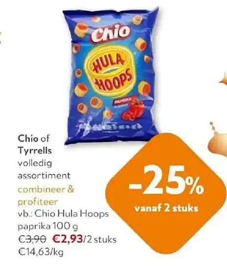 Chio Hula Hoops paprika 100 g