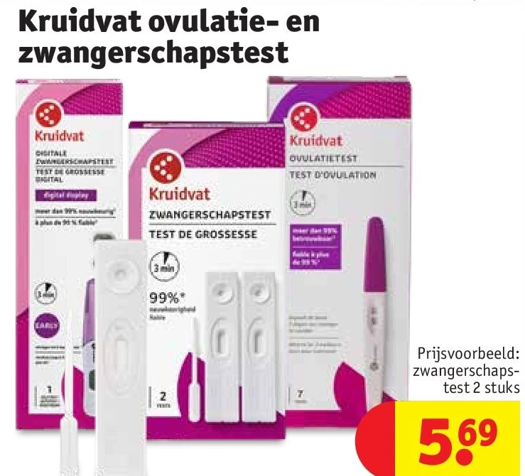 Kruidvat ovulatie- en zwangerschapstest