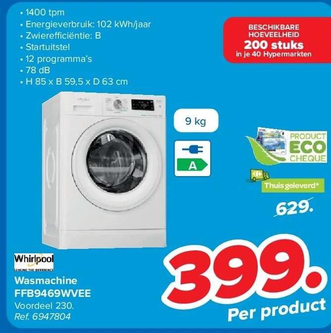 Wasmachine FFB9469WVEE