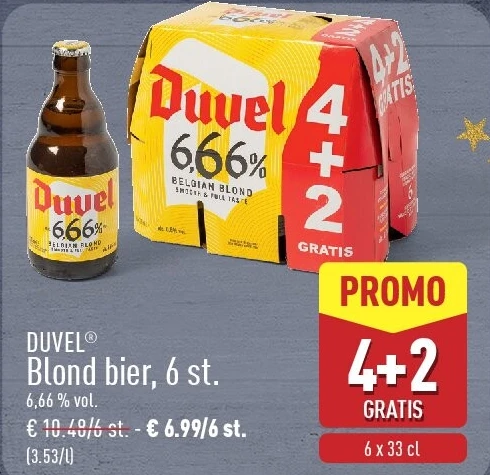 Blond bier, 6st.