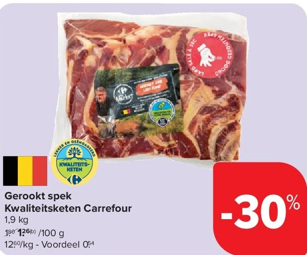 Gerookt spek Kwaliteitsketen Carrefour