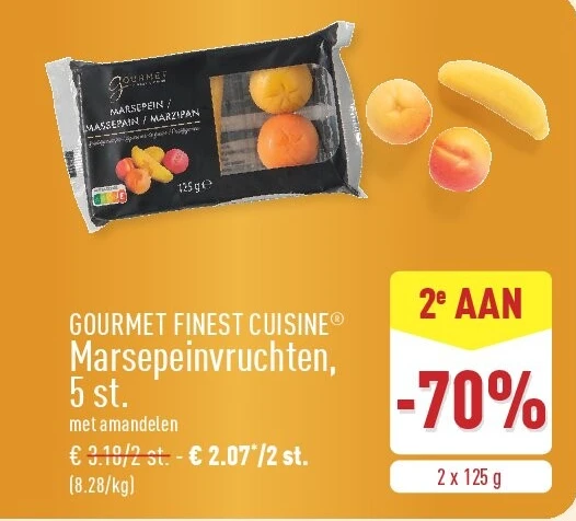 Marsepeinvruchten, 5st.