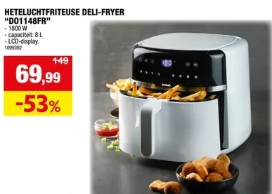 HETELUCHTFRITEUSE DELI-FRYER "D01148FR"
