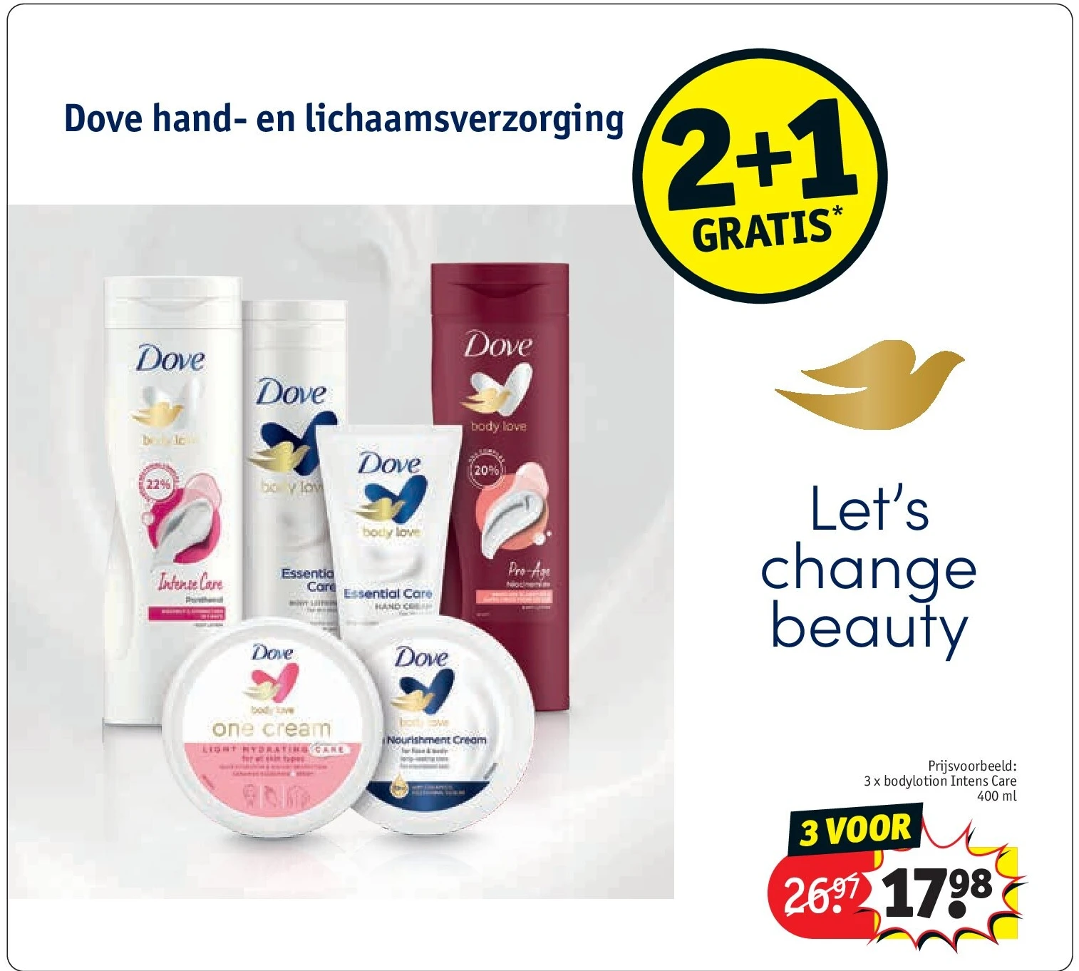 3 x bodylotion Intens Care 400 ml