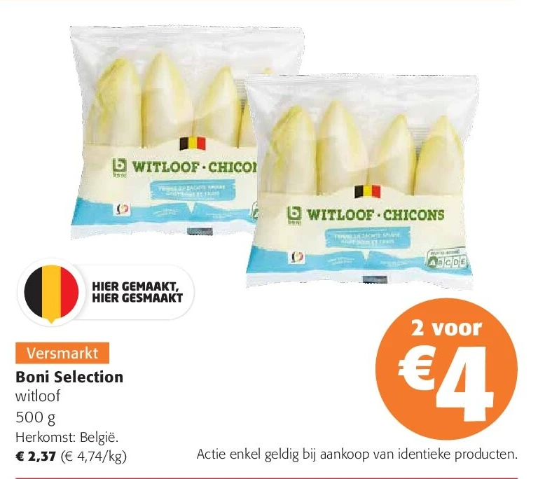 Boni Selection witloof 500 g