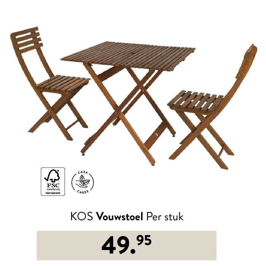 KOS Vouwstoel Per stuk