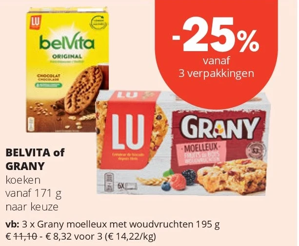 Grany moelleux met woudvruchten 195 g