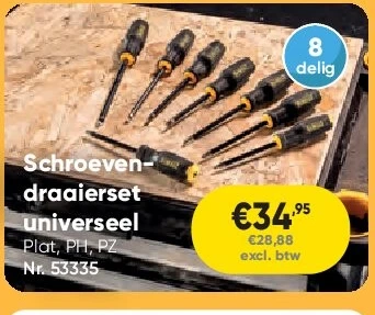 Schroevendraaierset universeel