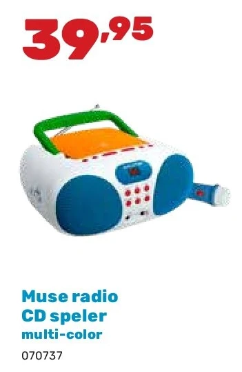 Muse radio CD speler multi-color