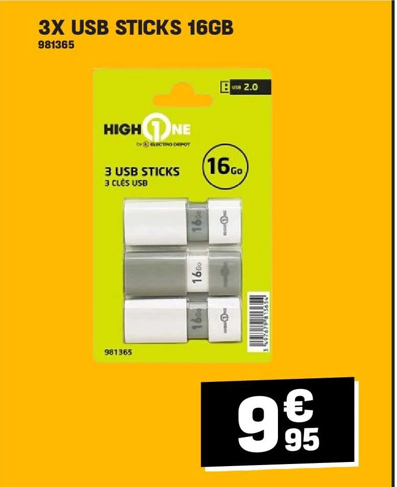 3X USB STICKS 16GB