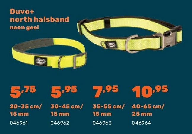 Duvo+ north halsband neon geel
