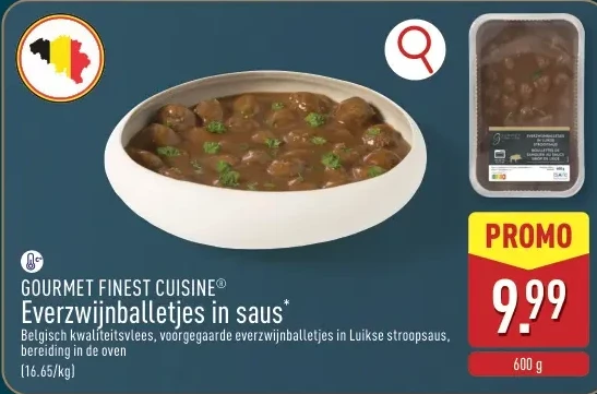 Everzwijnballetjes in saus