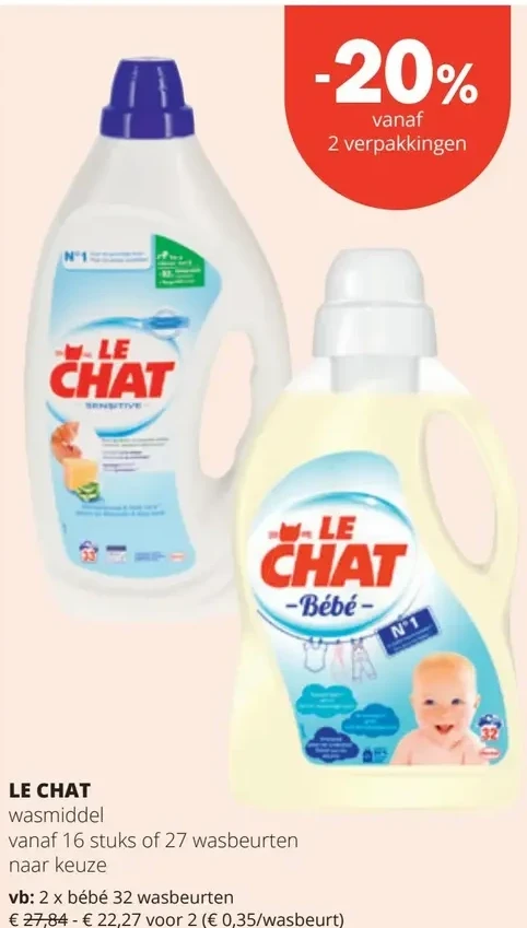 LE CHAT wasmiddel