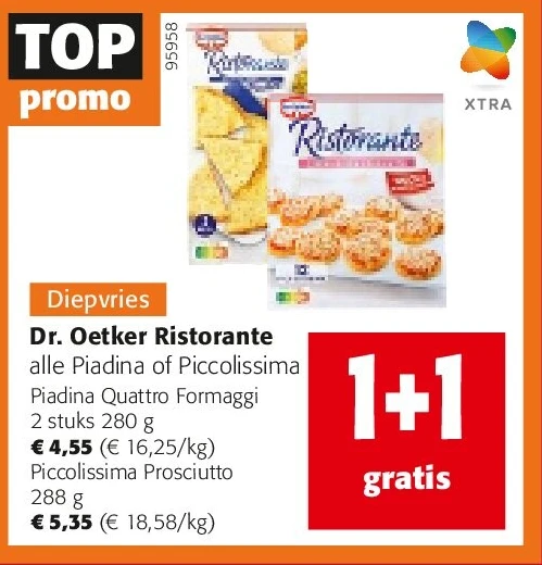 Dr. Oetker Ristorante Piccolissima Prosciutto 288 g