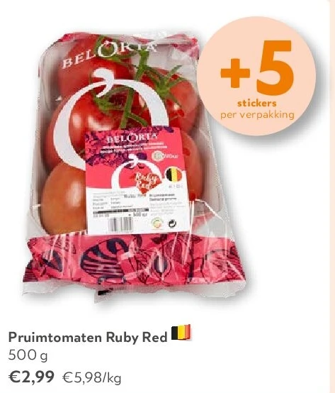Pruimtomaten Ruby Red 500 g