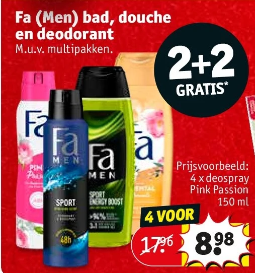 Fa (Men) bad, douche en deodorant