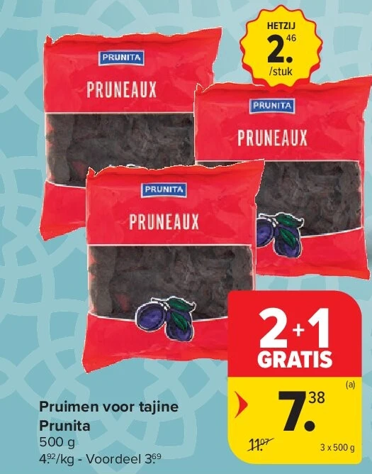 Pruimen voor tajine Prunita
