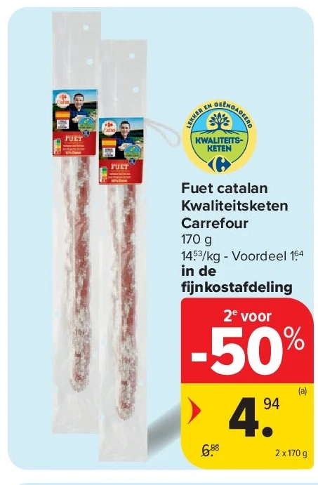 Fuet catalan Kwaliteitsketen Carrefour