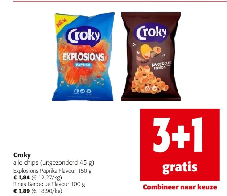Croky Explosions Paprika Flavour 150 g