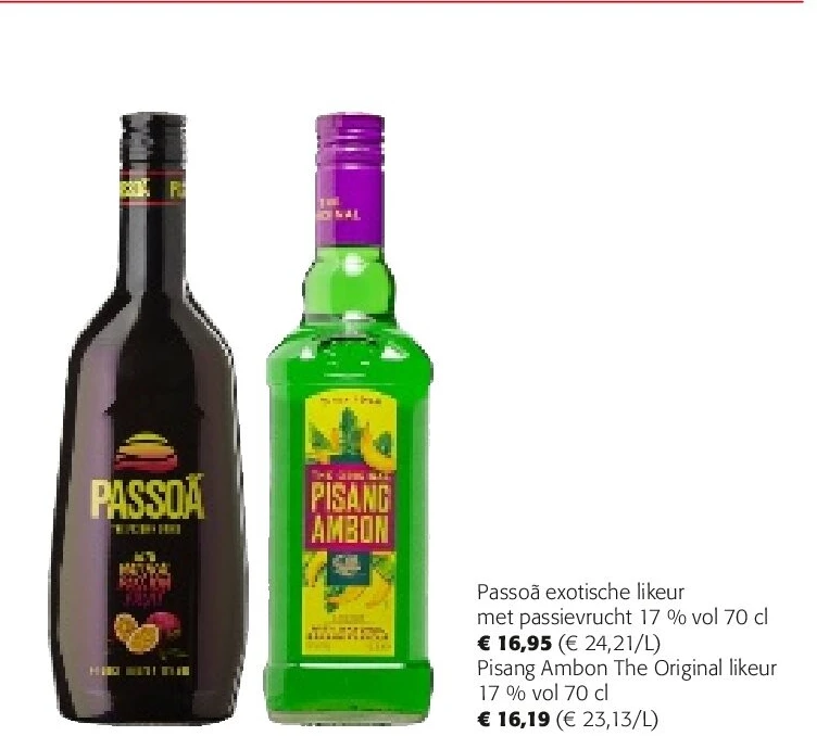 Passoã exotische likeur met passievrucht 17 % vol 70 cl