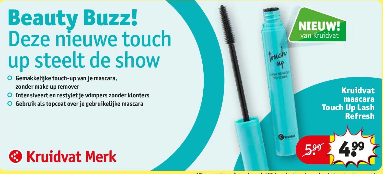 Kruidvat mascara Touch Up Lash Refresh
