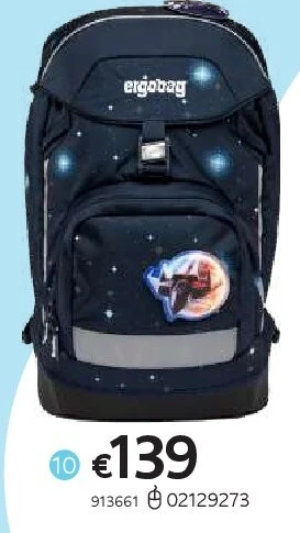 ERGOBAG SAC À DOS PRIME ATMOSBEAR BLEU