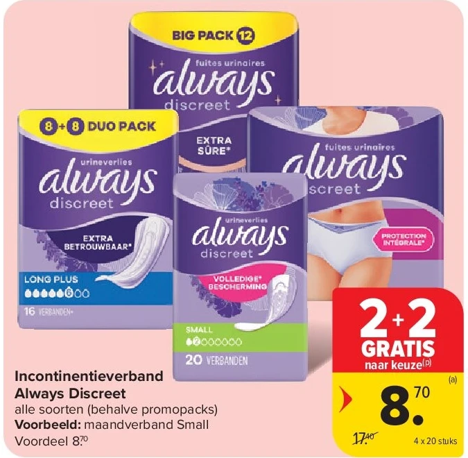 Incontinentieverband Always Discreet