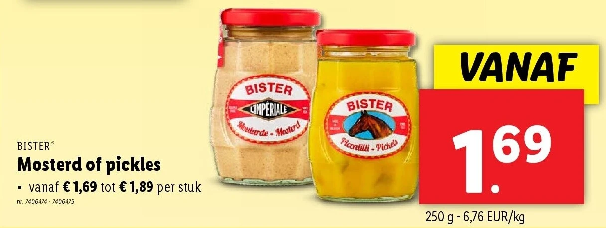 Mosterd of pickles